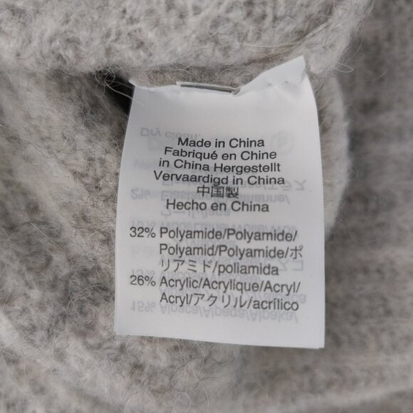 Point Sur Alpaca Blend Sweater XS Gray Button Back V-Neck Like New Relaxed Fit - Picture 6 of 9